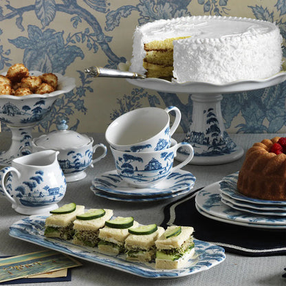 Juliska Country Estate Cake Stand in Delft Blue