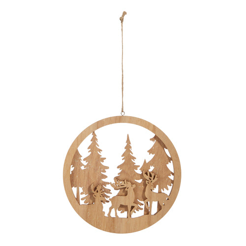 6.25" DEER IN THE FOREST ORNAMENT