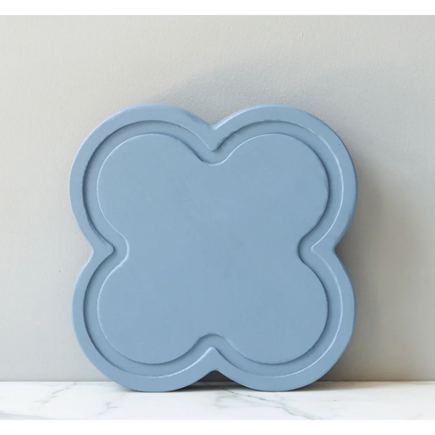 Quatrefoil Pine Trivet Denim