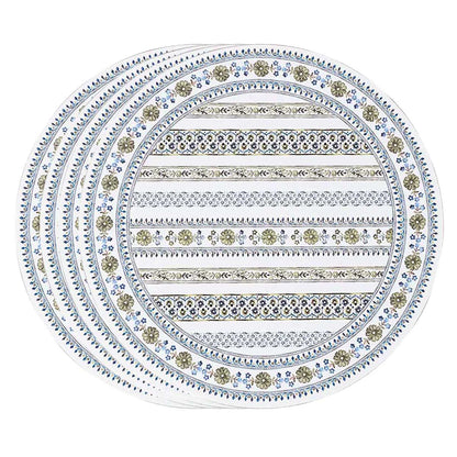 Juliska Seville Stripe Green Placemats (Set of 4)