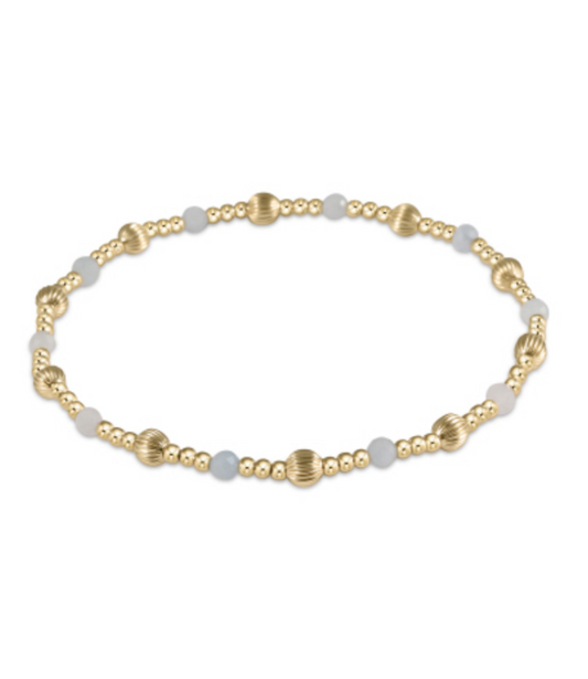 enewton Dignity Sincerity 4mm Bracelet - Aquamarine