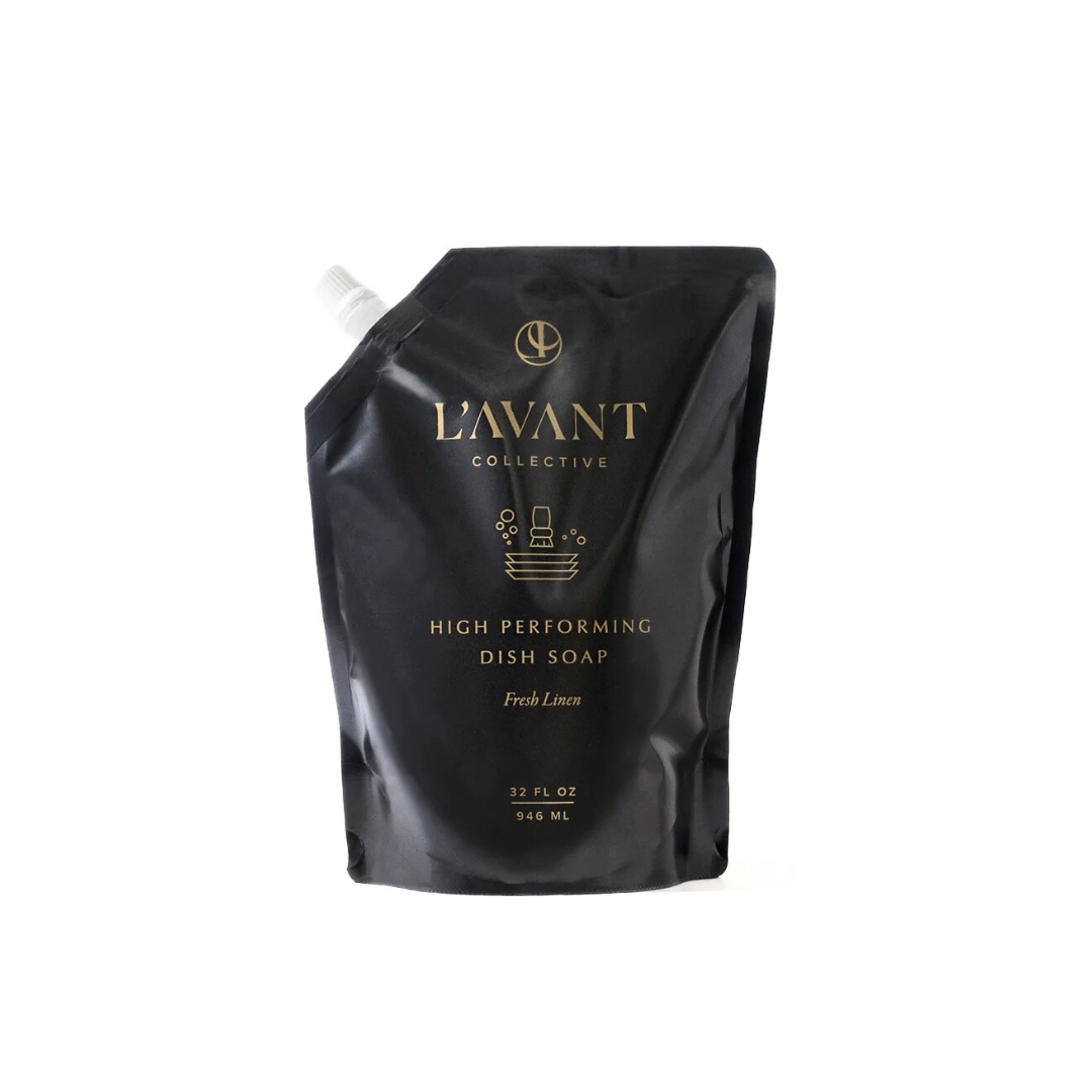 L'Avant Collective Fresh Linen High Performing Natural Dish Soap Refill 32 Oz