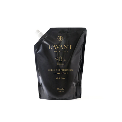 L'Avant Collective Fresh Linen High Performing Natural Dish Soap Refill 32 Oz