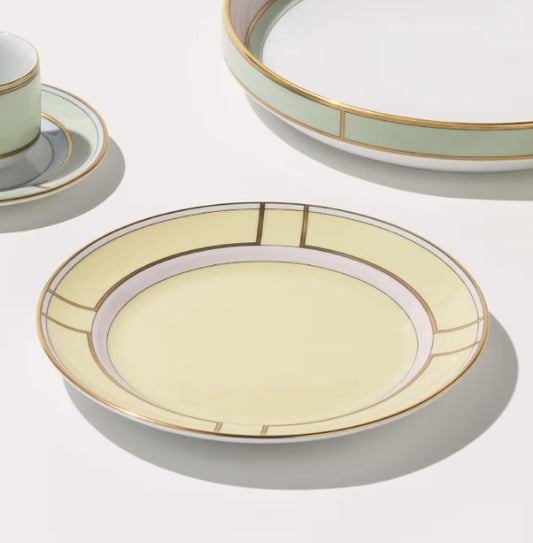 Diva Giallo Dessert Plate, Ginori 1735