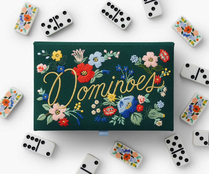 Strawberry Fields Dominoes Set, Rifle Paper Co.