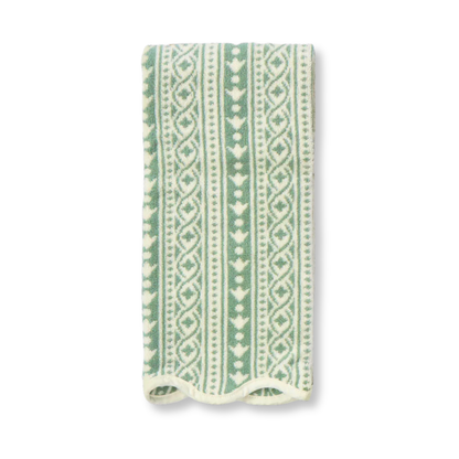 SINGLE Scalloped Hand Towel in Leah O'Connell Georgie