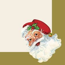 Die Cut Santa Napkin