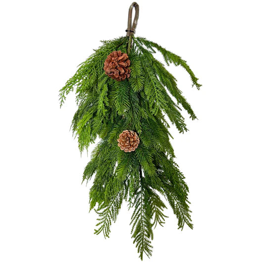 Mixed Christmas Cypress Drop, 28"