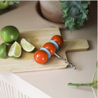 Orange & Chambray Bobbin Corkscrew