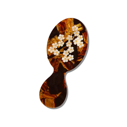 Brown Sakura Blossom Mini Brush