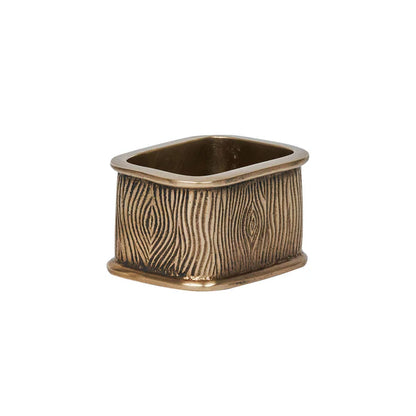 Juliska Blenheim Oak Metal Napkin Rings (Set of 4)