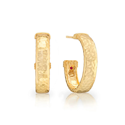 Cleopatra Classic Medium Hoop Earrings in Gold, Capucine de Wulf