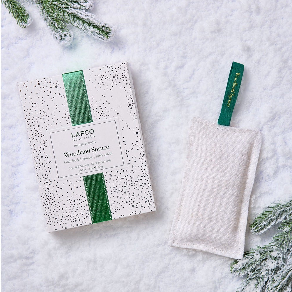 Woodland Spruce Scented Linen Sachet, LAFCO