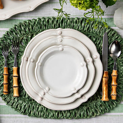 Juliska Berry & Thread Whitewash Flared Dinner Plate