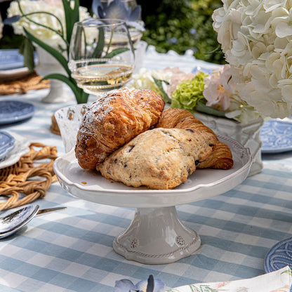 Juliska Berry & Thread Petite Cake Stand in Whitewash