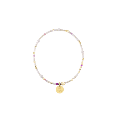 EGIRL Hope Unwritten Bracelet With Sprinkles on Top "Be You" Small Gold Disc