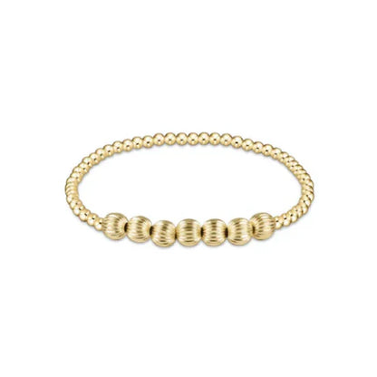 enewton Dignity Beaded Bliss 3mm Bead Bliss Bar - 6mm Gold