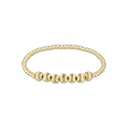 enewton Dignity Beaded Bliss 3mm Bead Bliss Bar - 6mm Gold