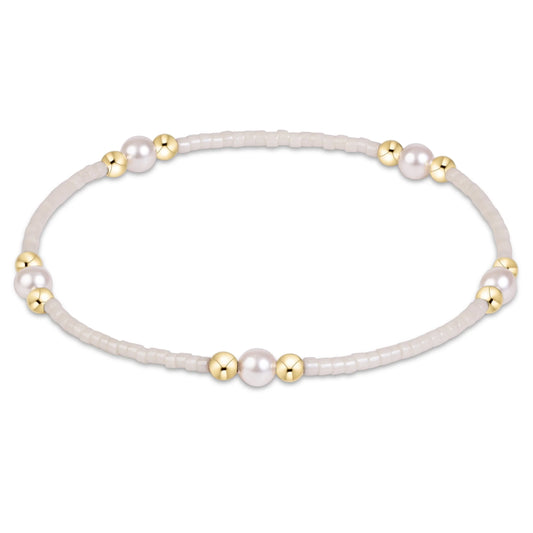 enewton Hope Purpose Pearl Bracelet, Milkshake