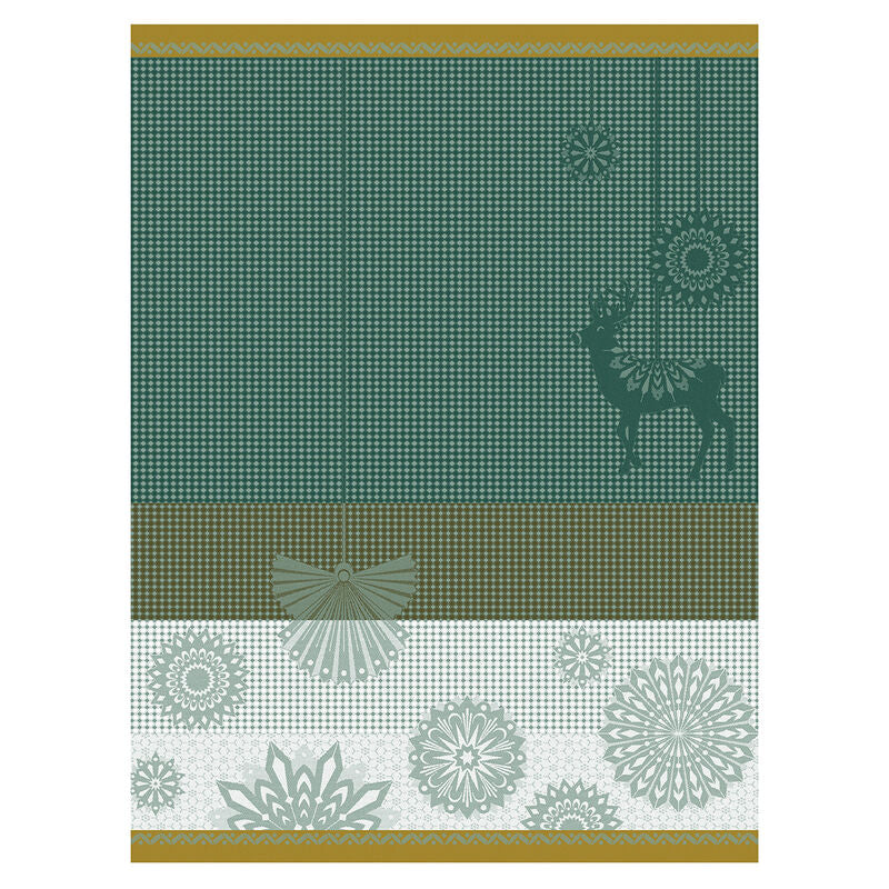 Le Jacquard Lumiere D'Etoiles Green Tea Towel