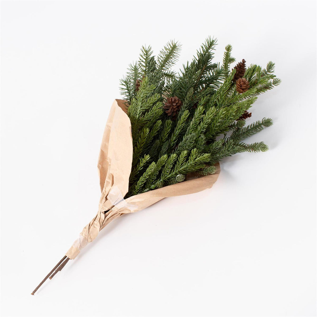 Mixed Winter Greens with Pine Cones Bunch