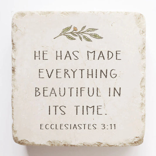 Ecclesiastes 3:11 Scripture Stone, Twelve Stone Art