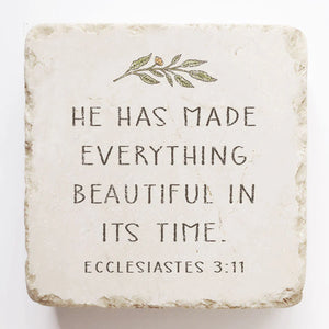 Ecclesiastes 3:11 Small Block - Twelve Stone Art