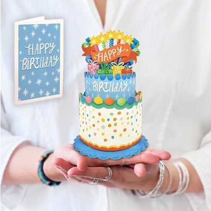 Mini Confetti Cake Pop-Up Card, Freshcut Paper