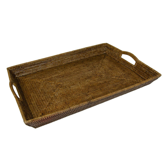 Rattan Extra Large Rectangle Tray