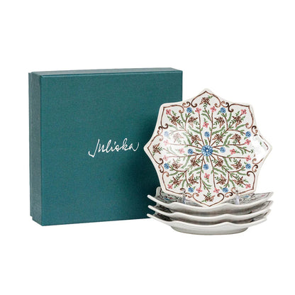 Juliska Villa Seville Chambray Scalloped Side/Cocktail Plates (Set of 4)