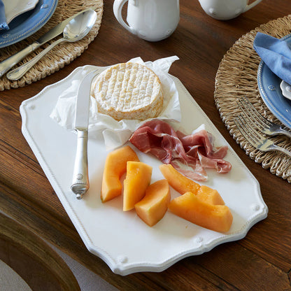 Juliska Berry & Thread Whitewash 15" Serving Board with Knife