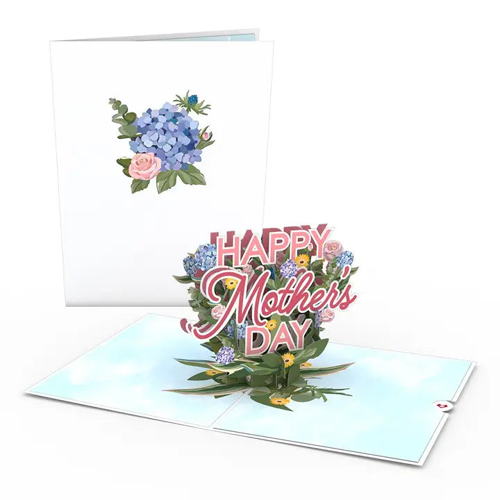 Happy Mother's Day Hydrangeas Card, 5x7" Pop-Up Card