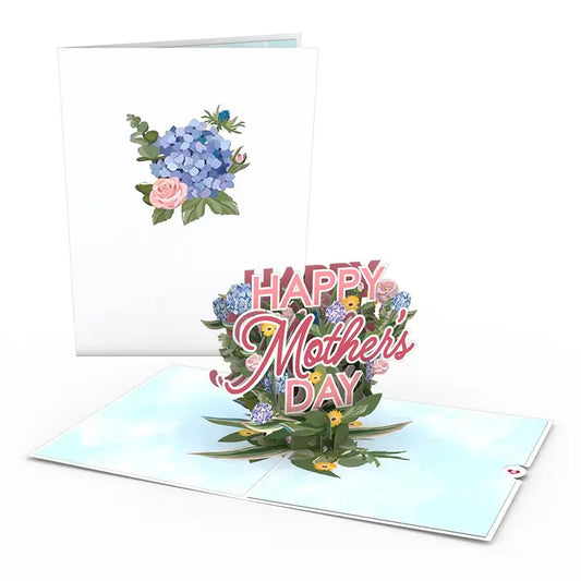 Happy Mother's Day Hydrangeas Card, 5x7" Pop-Up Card