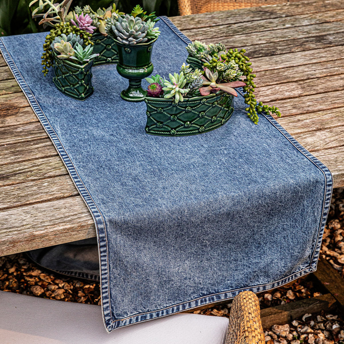 Juliska Denim 18" x 90" Table Runner