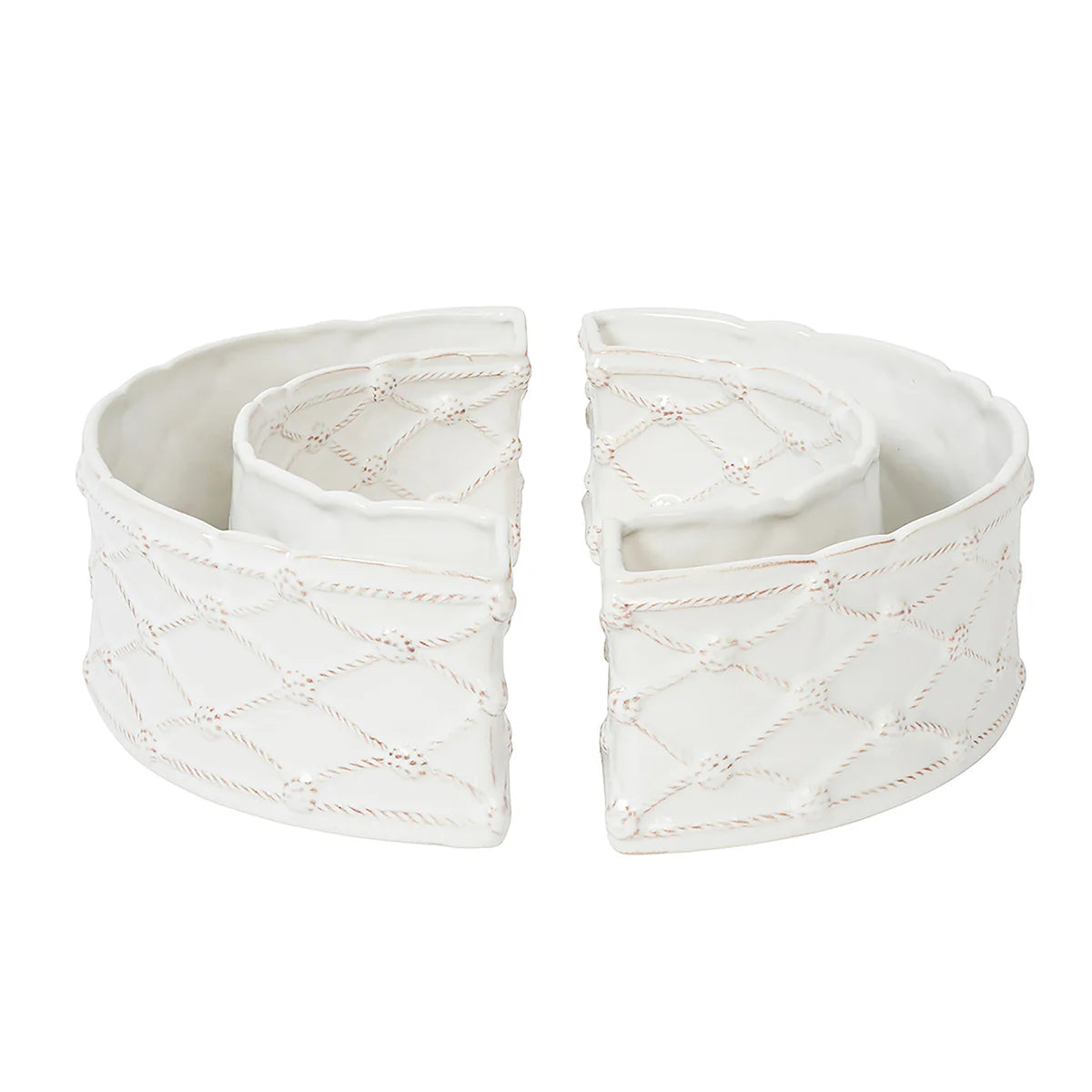 Juliska Berry & Thread Petite Parterre Garden Half Circle Vase (Set of 2)