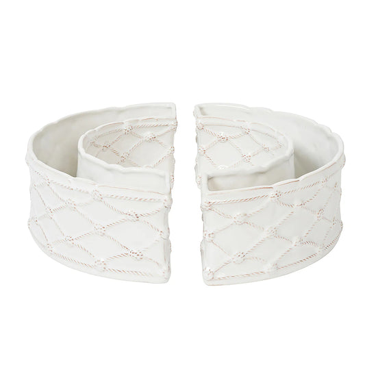 Juliska Berry & Thread Petite Parterre Garden Half Circle Vase (Set of 2)