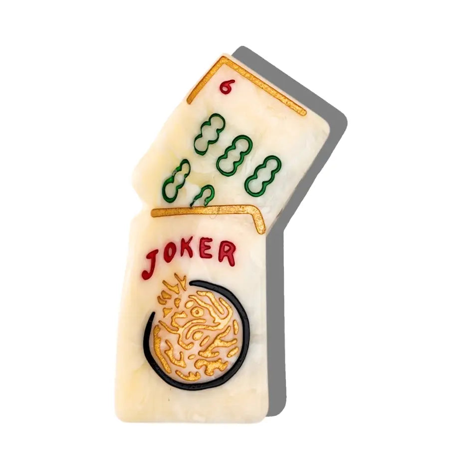 Mini Mahjong Claw Hair Clip