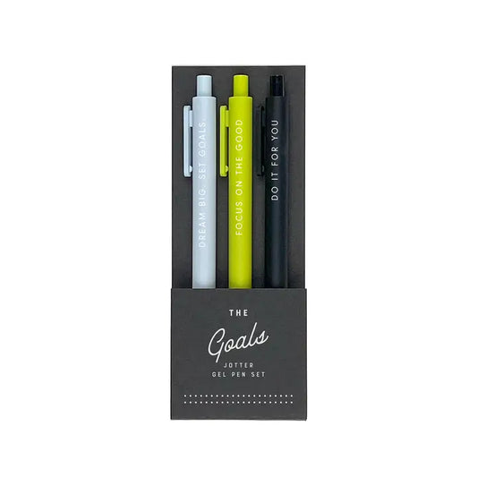 Goals Gel Pen Set of 3
