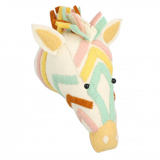Fiona Walker Mini Pastel Zebra Head