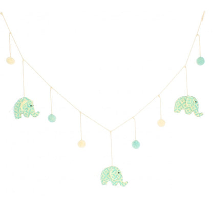 Fiona Walker Blue Print Elephant Garland
