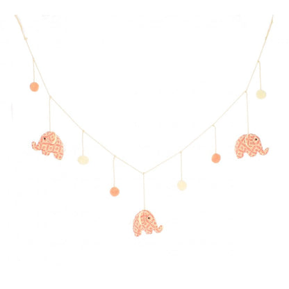 Fiona Walker Pink Print Elephant Garland