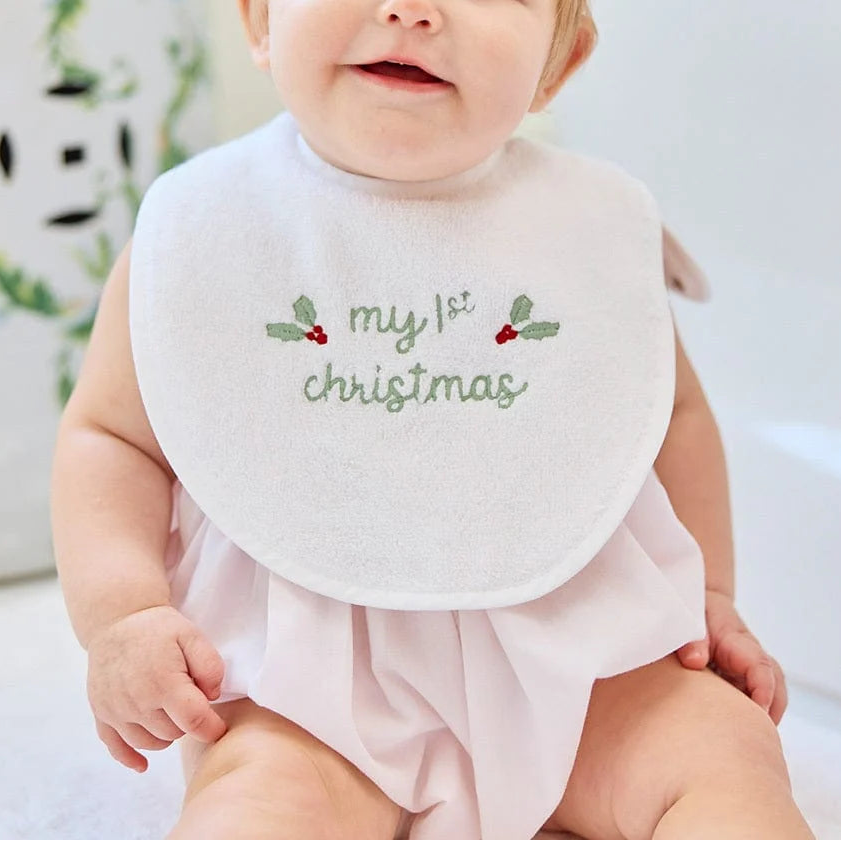 My First Christmas Baby Bib