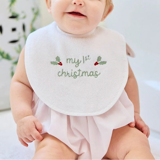 My First Christmas Baby Bib