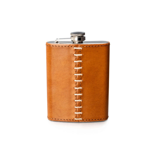 Simon Pearce Leather Wrapped Flask