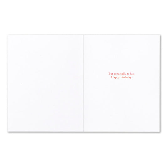 Birthday Card, "Every Day is a fresh beginning"