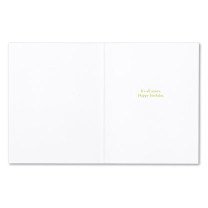 "Taste the here and now" Birthday Card - Positively Green