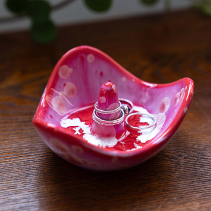 Simon Pearce Crystalline Ring Holder Candent, Garnet