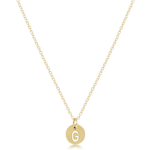 enewton 16" Necklace Gold - Respect Gold Charm - G
