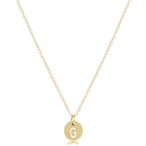 enewton 16" Necklace Gold - Respect Gold Charm - G