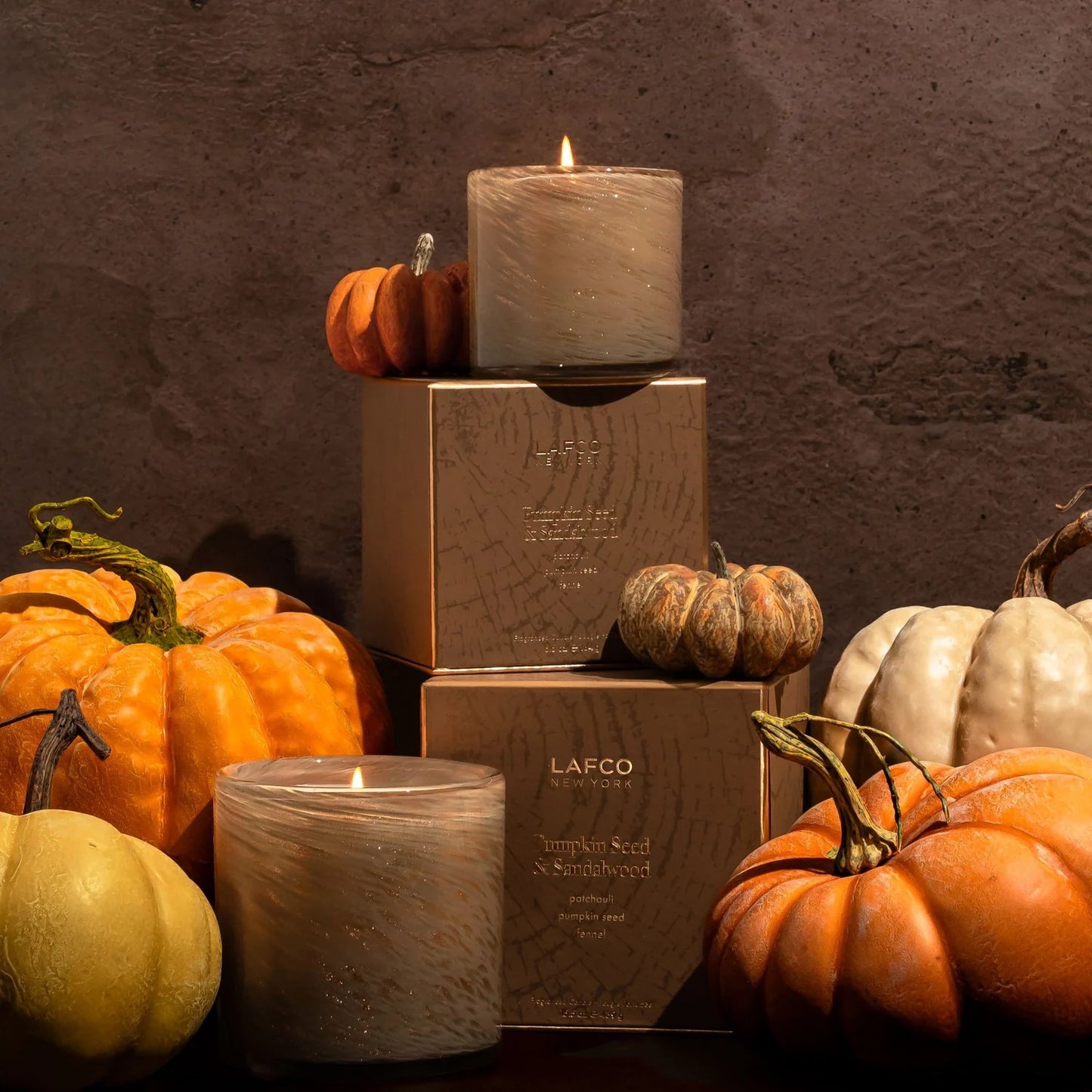 Pumpkin Seed & Sandalwood 15.5 oz. Signature Candle, LAFCO